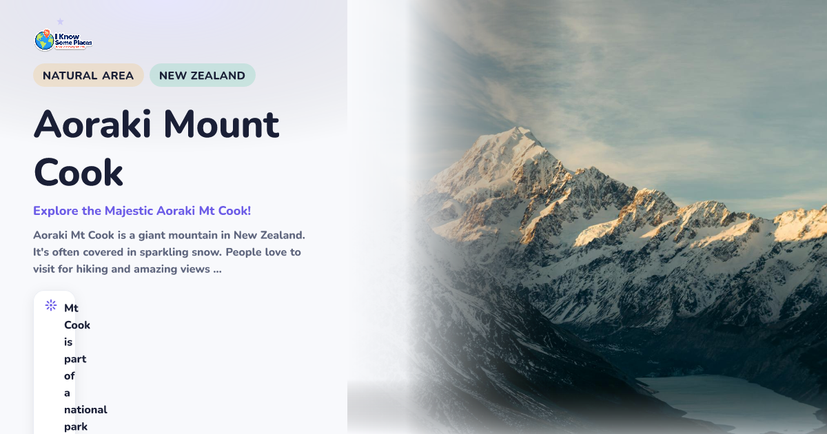 Aoraki Mount Cook