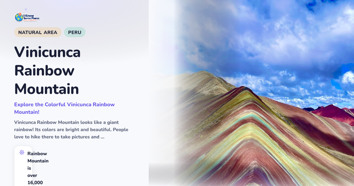 Vinicunca Rainbow Mountain
